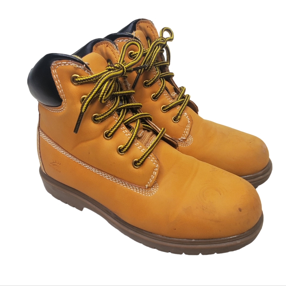 DEER STAGS MAK2 Thinsulate Waterproof Work boots Tan Sz 4